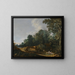 Landscape Painting with Venus's Toilet - François van Knibbergen — framed artwork on a wall