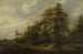 Route dans les bois avec figures de staffage - François van Knibbergen — artwork view