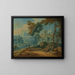 Italian wooded landscape with figures - Frans Boudewyns — framed artwork on a wall