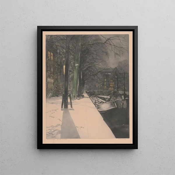Canal du Prince - Frans Everbag — framed artwork on a wall