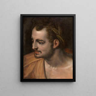 An Roman Emperor - Frans Floris — framed artwork on a wall