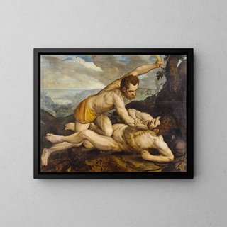 Cain and Abel - Frans Floris — framed artwork on a wall