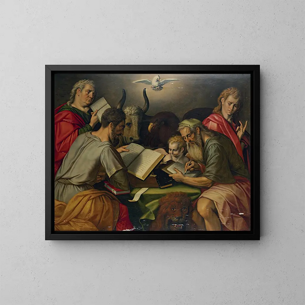 The Four Evangelists - Frans Floris — framed artwork on a wall