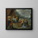 Aaron receiving gold from the Israelites - Frans Francken the Younger — framed artwork on a wall