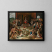 Allegory on the abdication of Emperor Charles V in Brussels - Frans Francken the Younger — framed artwork on a wall
