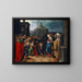 The Christ and the Adulteress - Frans Francken the Younger — framed artwork on a wall