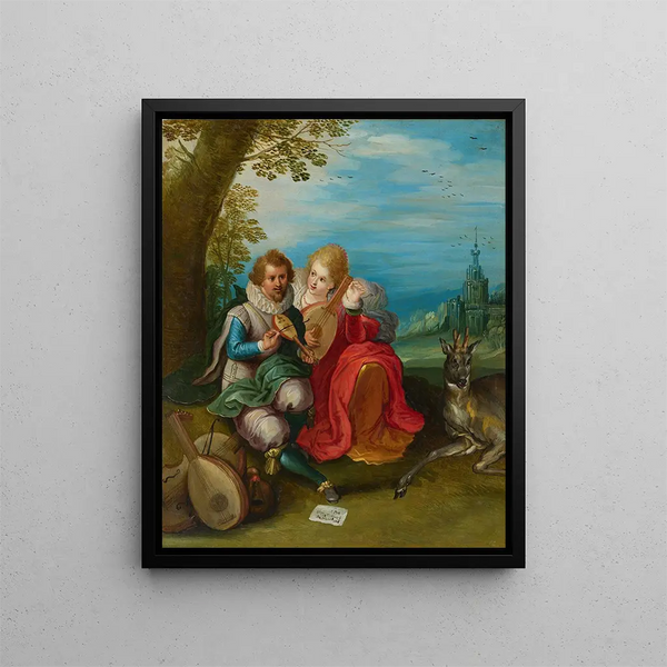Audience - Frans Francken the Younger — framed artwork on a wall