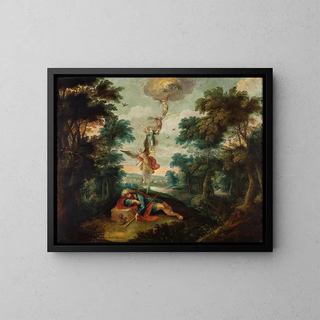 L'Échelle de Jacob - Frans Francken le Jeune — framed artwork on a wall
