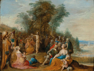 Saint John the Baptist preaching in the desert - Frans Francken the Younger — artwork view