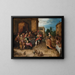 the banquet of Herod, Salome presenting the head of John the Baptist - Frans Francken the Younger — framed artwork on a wall
