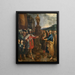 L'empereur Dioclétien shows the statue of Asclepius - Frans Francken the Younger — framed artwork on a wall