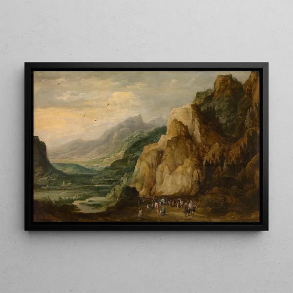 The Miraculous Rescue of Maximilian of Austria - Frans Francken the Younger — framed artwork on a wall
