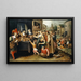 Les Sept Œuvres de Miséricorde - Frans Francken le Jeune — framed artwork on a wall