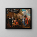 An Elegant Company on a Terrace - Frans Geffels — framed artwork on a wall
