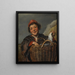 A Boy Fishing - Frans Hals — framed artwork on a wall