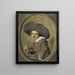 A young man with a large hat - Frans Hals — framed artwork on a wall