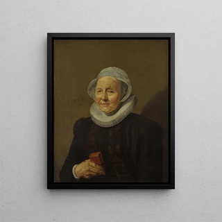 An Old Lady - Frans Hals — framed artwork on a wall