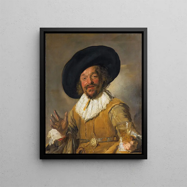 Joyeux buveur - Frans Hals — framed artwork on a wall