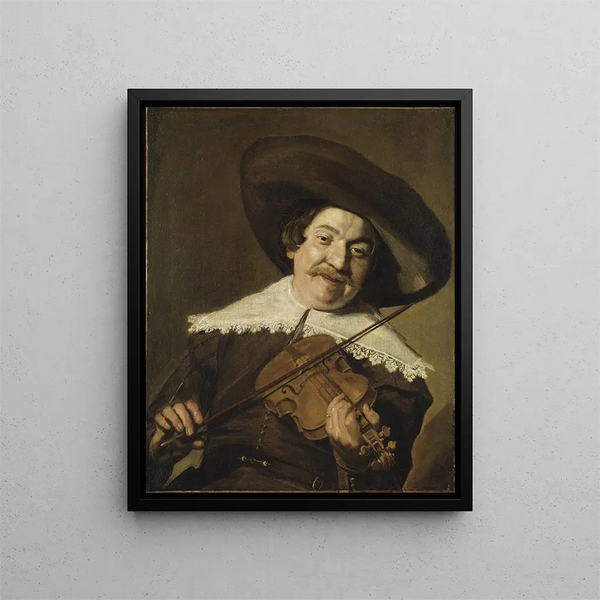Portrait of Daniel van Aken - Frans Hals — framed artwork on a wall