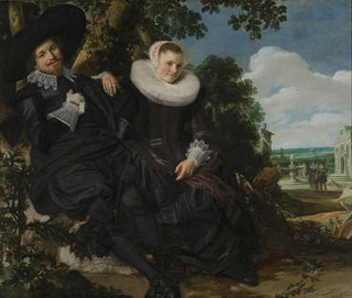 Portrait of a couple, probably Isaac Abrahamsz Massa and Beatrix van der Laen - Frans Hals — artwork view
