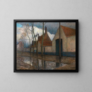 In the suburbs - Frans Hens — framed artwork on a wall