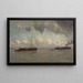 on the Lower Scheldt - Frans Hens — framed artwork on a wall