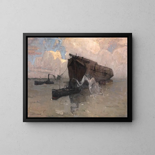 The Last Voyage - Frans Hens — framed artwork on a wall