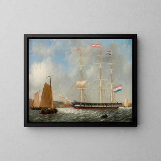 Portrait of Ship Bato - Frans Jacobus van den Blijk — framed artwork on a wall