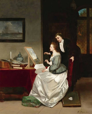 The Painting Lesson - Frans Moormans — artwork view
