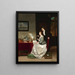 The Painting Lesson - Frans Moormans — framed artwork on a wall