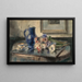Still life with flowers - Frans Mortelmans — framed artwork on a wall