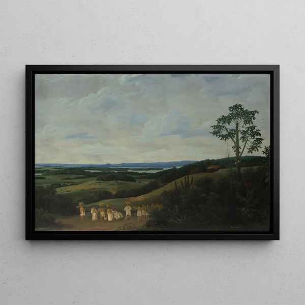 A Brazilian landscape - Frans Post — framed artwork on a wall
