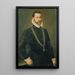 Portrait of a Man - Frans Pourbus the Elder — framed artwork on a wall
