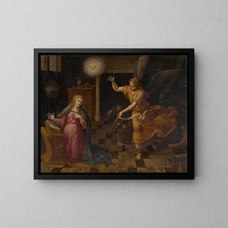 L'Annonciation - Frans Pourbus the Elder — framed artwork on a wall