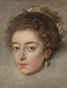 Study of Queen Henriette-Marie of France's head - Frans Pourbus the Younger — artwork view