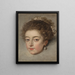 Study of Queen Henriette-Marie of France's head - Frans Pourbus the Younger — framed artwork on a wall