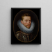 L'archduke Albert VII of Austria 1559-1621 wearing the Order of the Golden Fleece - Frans Pourbus the Younger — framed artwork on a wall