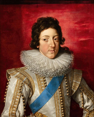 Louis XIII, King of France from 1601 to 1643, with the sash and insignia of the Order of the Holy Spirit - Frans Pourbus the Younger — artwork view
