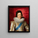 Louis XIII, King of France from 1601 to 1643, with the sash and insignia of the Order of the Holy Spirit - Frans Pourbus the Younger — framed artwork on a wall