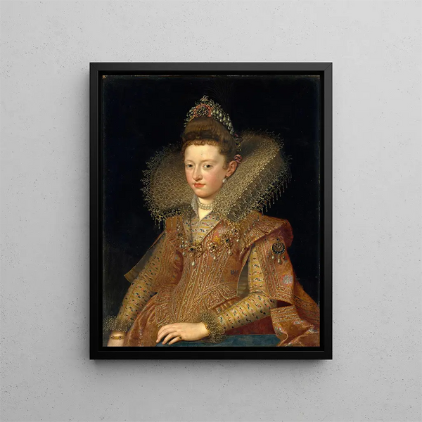 Margherita Gonzaga 1591-1632 Princess of Mantua - Frans Pourbus the Younger — framed artwork on a wall