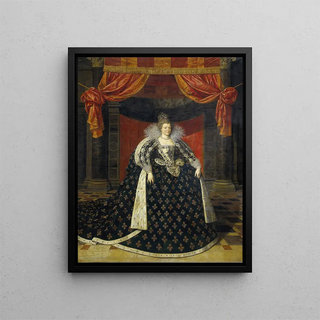 Marie de Médicis, wife of Henry IV - Frans Pourbus the Younger — framed artwork on a wall