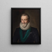 Portrait of Henri IV of France - Frans Pourbus the Younger — framed artwork on a wall