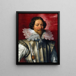 Portrait of a Man - Frans Pourbus the Younger — framed artwork on a wall