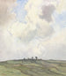 Fabrication de filets sur un champ herbeux derrière les dunes - Frans Smissaert — artwork view