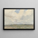 Landscape of dunes by storm - Frans Smissaert — framed artwork on a wall