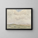 Landscape of dunes with a herd - Frans Smissaert — framed artwork on a wall