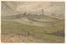 Landscape of dunes with lighthouse and net menders - Frans Smissaert — artwork view