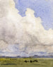 Cloudy sky high above the meadows - Frans Smissaert — artwork view