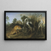 Fable of the fox and the heron - Frans Snyders — framed artwork on a wall