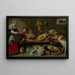 Kitchen Still Life Painting with a Servant and a Young Boy - Frans Snyders — framed artwork on a wall